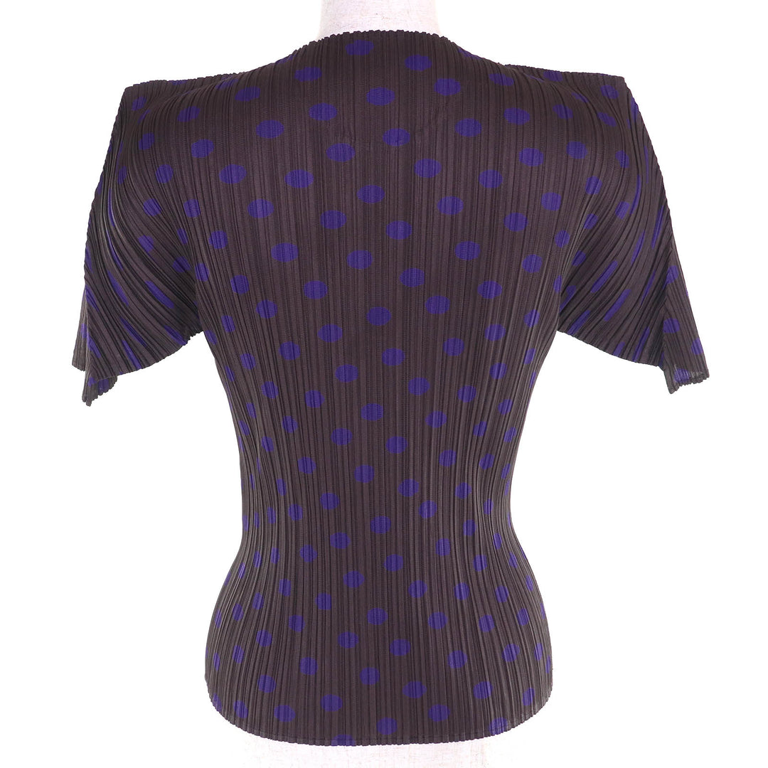 PLEATS PLEASE Tシャツ ドット柄 クルーネック 半袖 3 PP86-JK533 美品