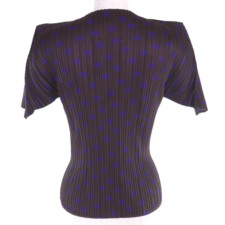 PLEATS PLEASE Tシャツ ドット柄 クルーネック 半袖 3 PP86-JK533 美品