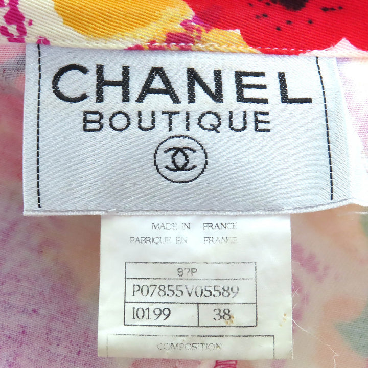 素晴らしいCHANELワンピース ピンク マルチカラー コットン レディース 38 97P P07855V05589