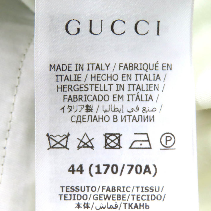 Excellent GUCCI Pants Boutique Glen Check Center Press Slacks mens 44 707294