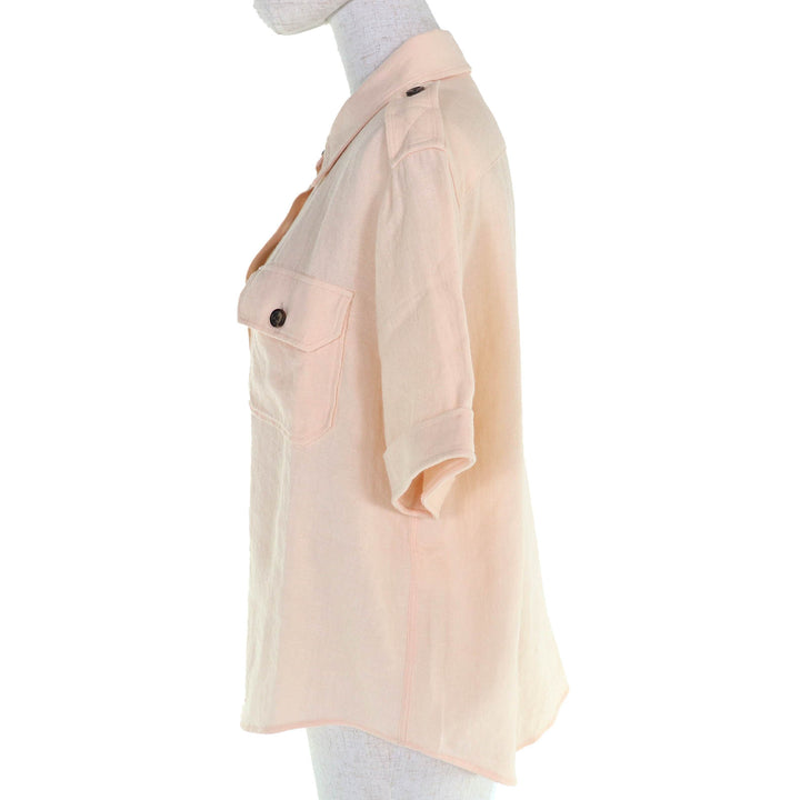 Loro Piana 短袖衬衫 Annalisa 米色亚麻女式 44 FAM7333