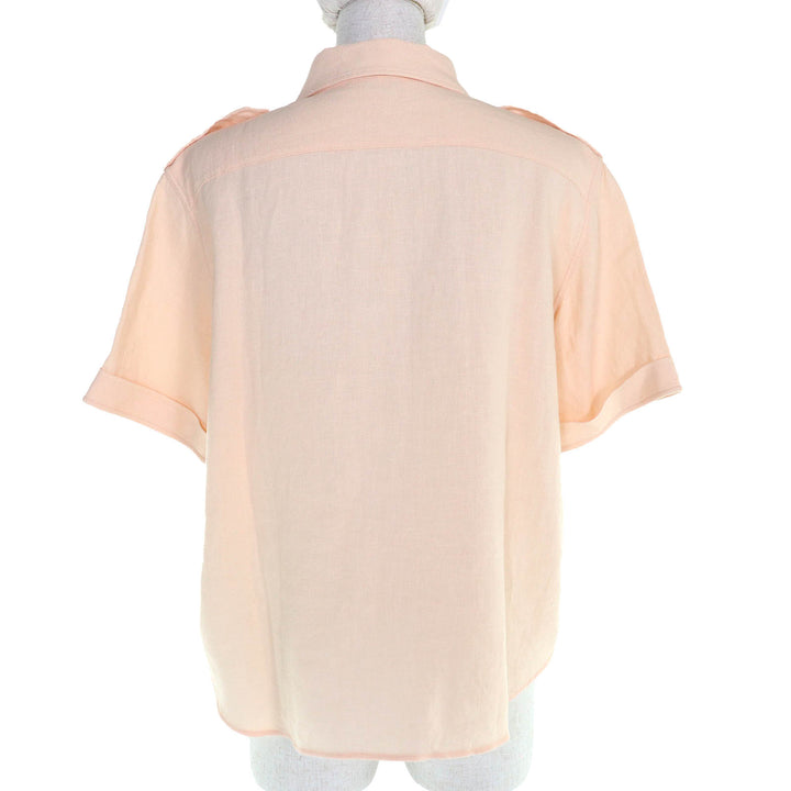 Loro Piana 短袖衬衫 Annalisa 米色亚麻女式 44 FAM7333