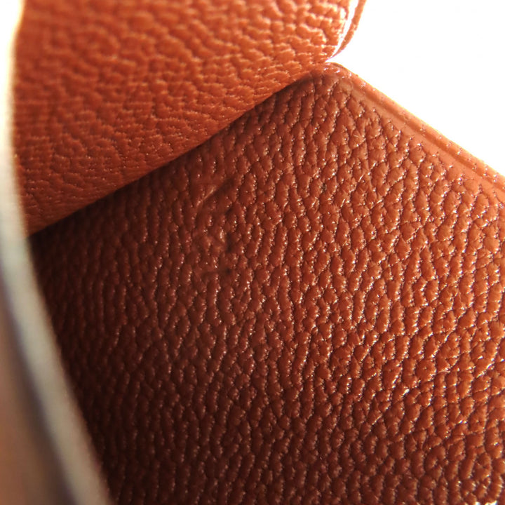 Great HERMES Necklace Brown leather Women