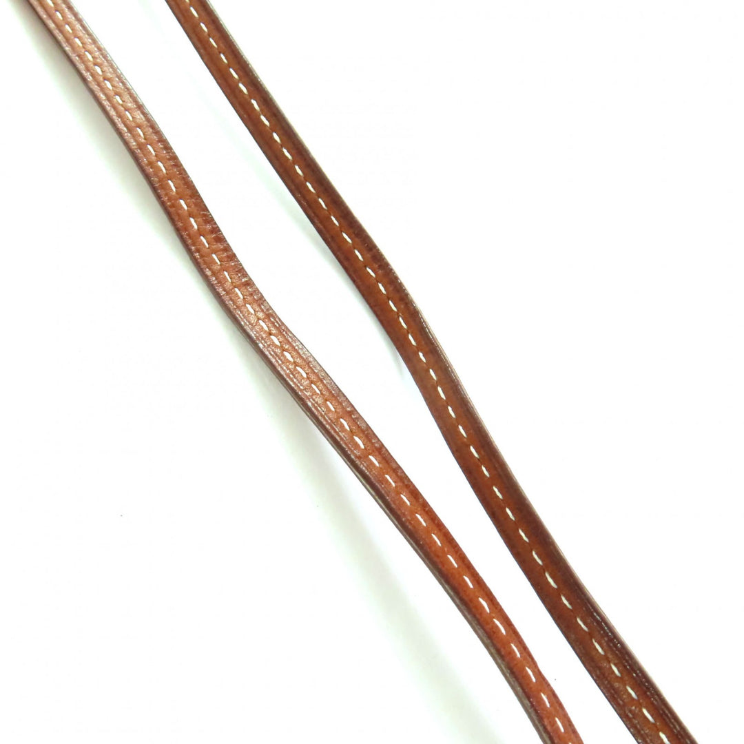 Great HERMES Necklace Brown leather Women