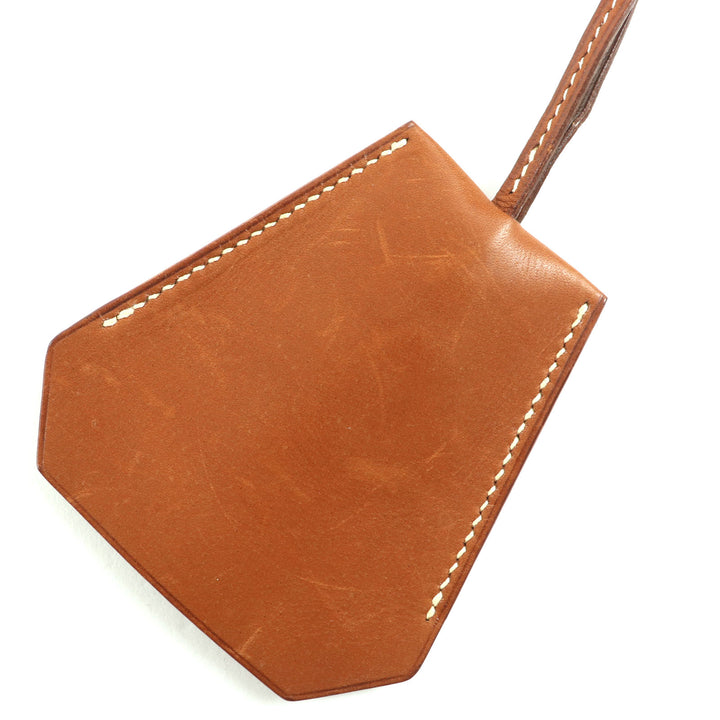 Great HERMES Necklace Brown leather Women