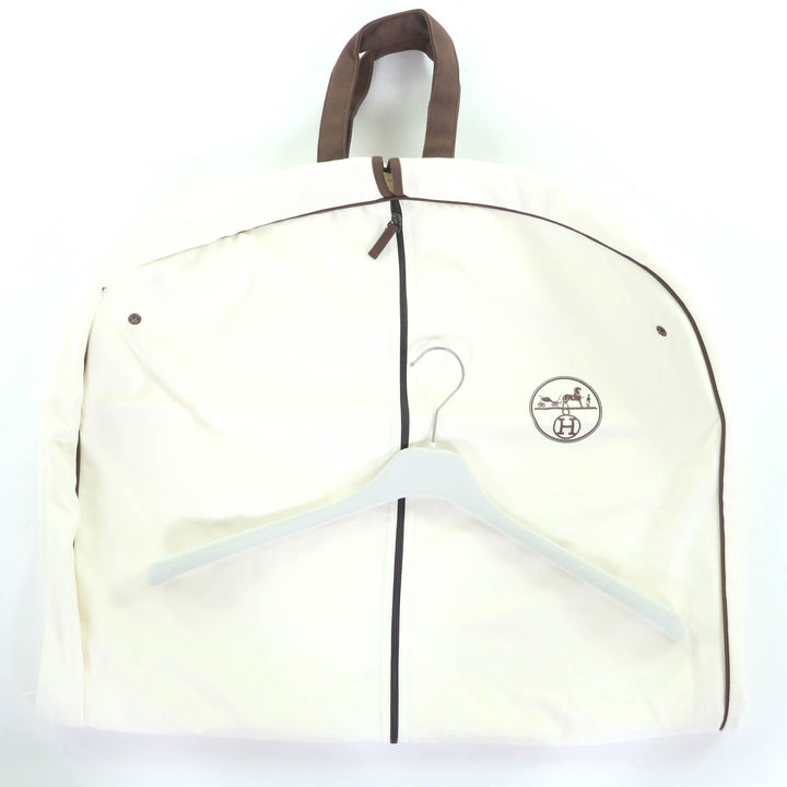 HERMES コート H モザイク サファリジャケット ベージュ コットン レディース 40 2H0117DP 美品