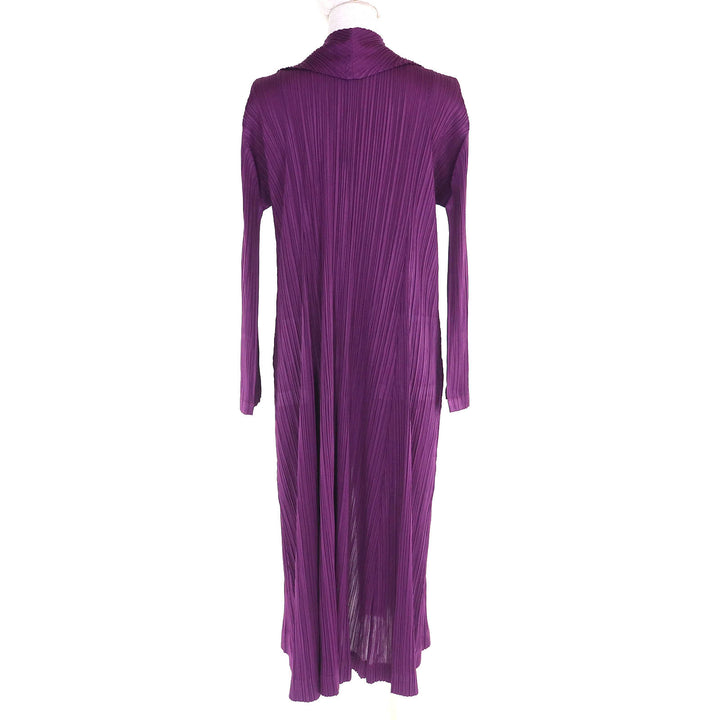 PLEATS PLEASEのカーディガン フロントボタン 長袖 パープル 5 PP73-JA224