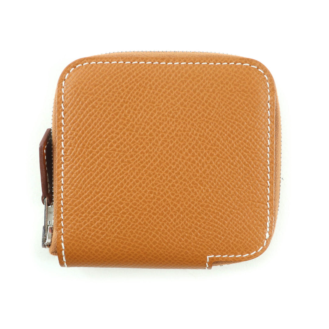 新品 HERMES コインケース アザップ コンパクト ミニ シルキン エプソン レザー レディース
