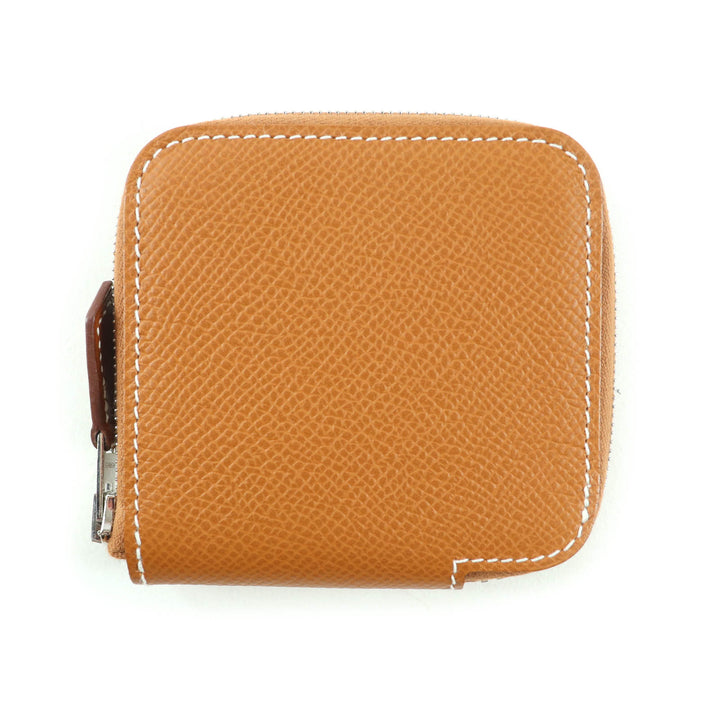 新品 HERMES コインケース アザップ コンパクト ミニ シルキン エプソン レザー レディース