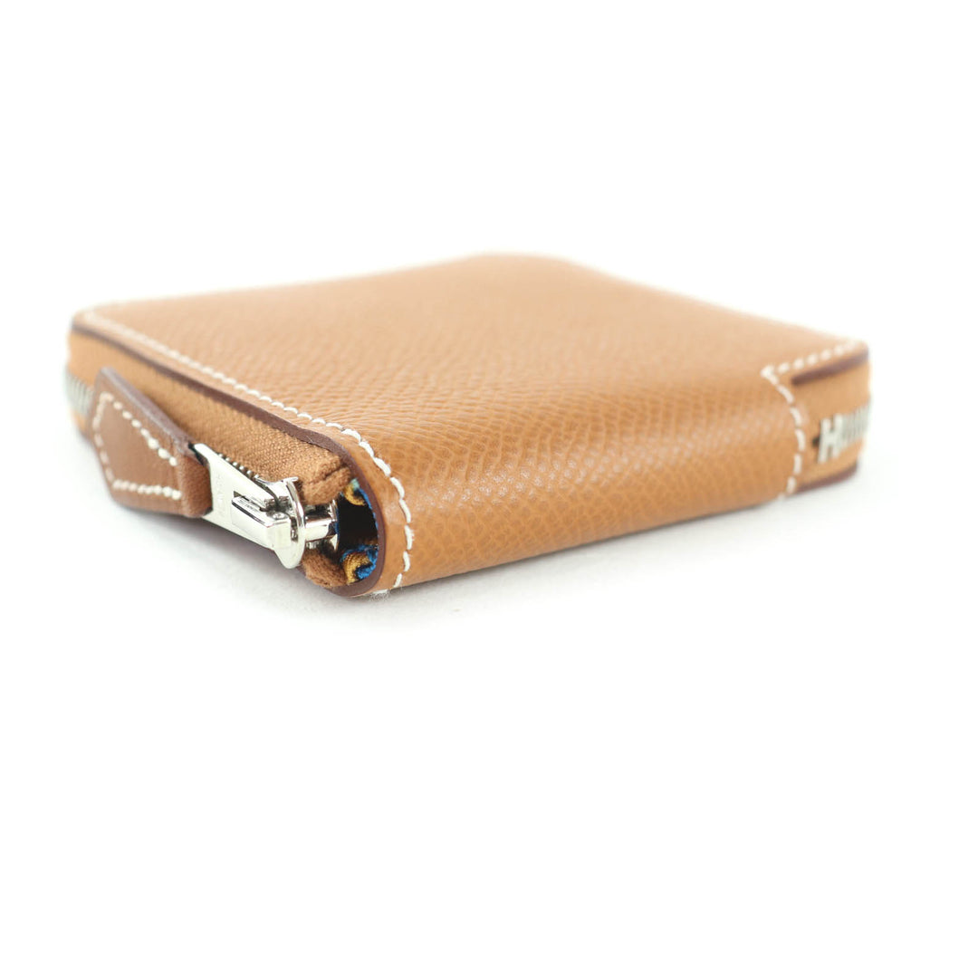 新品 HERMES コインケース アザップ コンパクト ミニ シルキン エプソン レザー レディース