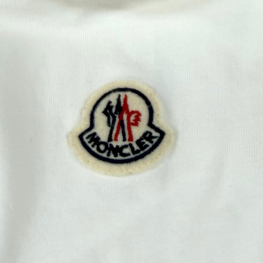Excellent MONCLER Short sleeve T-shirt Ivory cotton Women M