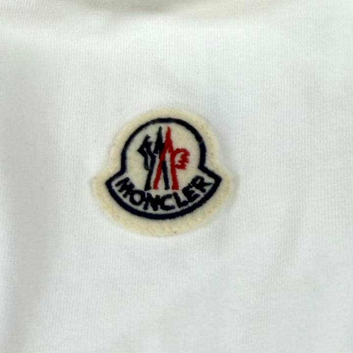 Excellent MONCLER Short sleeve T-shirt Ivory cotton Women M