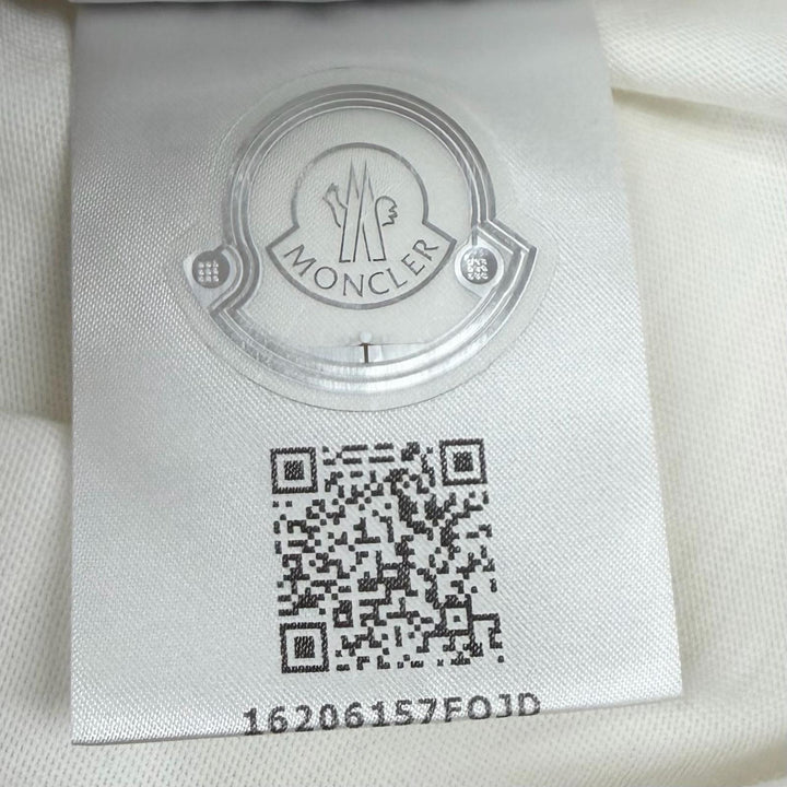Excellent MONCLER Short sleeve T-shirt Ivory cotton Women M