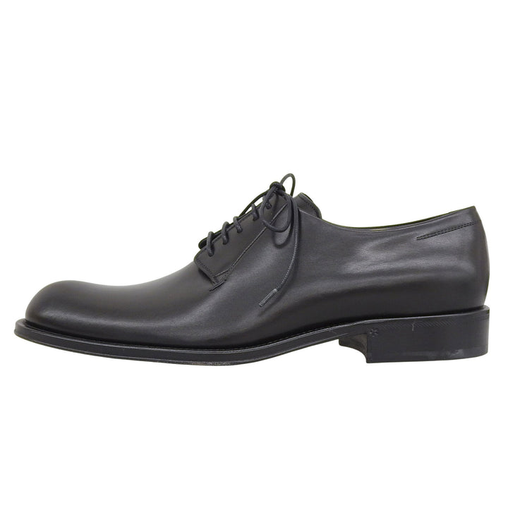 Pristine GIORGIO ARMANI Leather shoes Plain Toe Lace Up black leather mens 41
