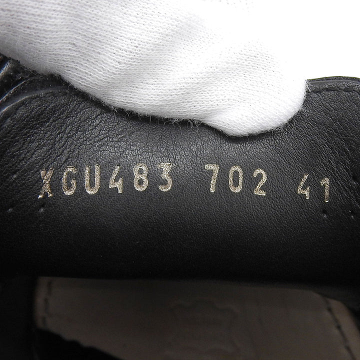 Pristine GIORGIO ARMANI Leather shoes Plain Toe Lace Up black leather mens 41