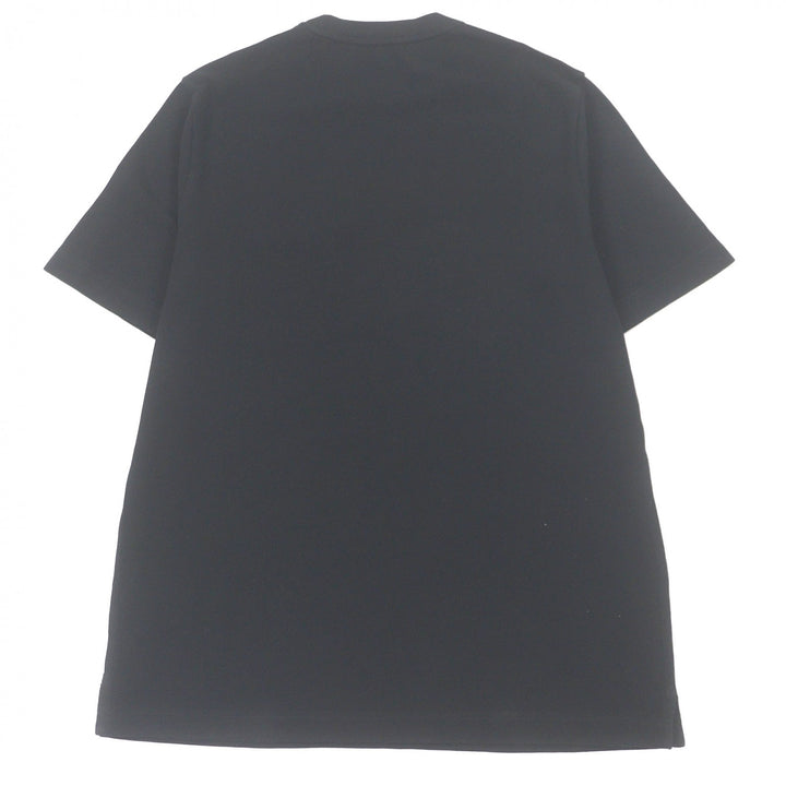 Pristine HERMES Short sleeve T-shirt H logo embroidery black