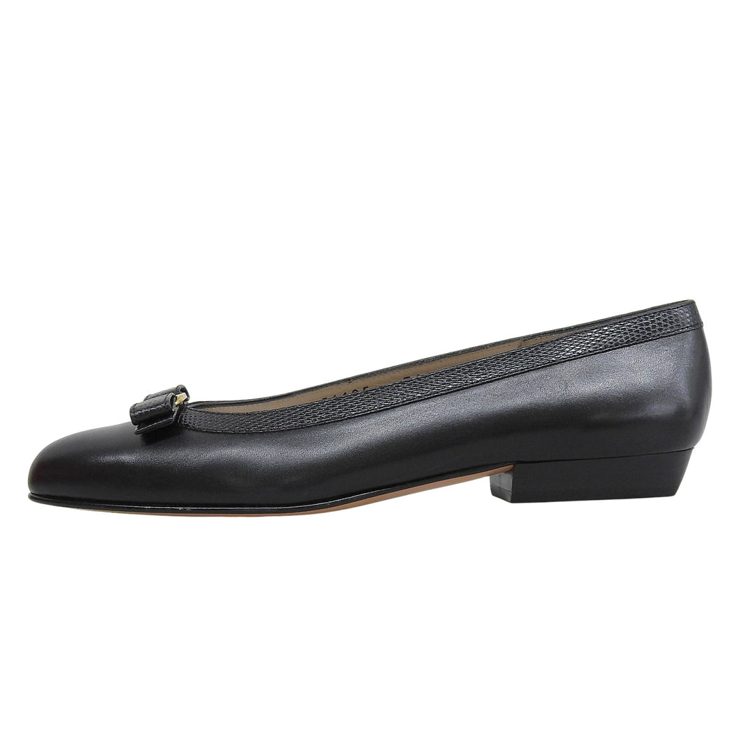 Excellent Salvatore Ferragamo pumps BABY black leather Women 5.5