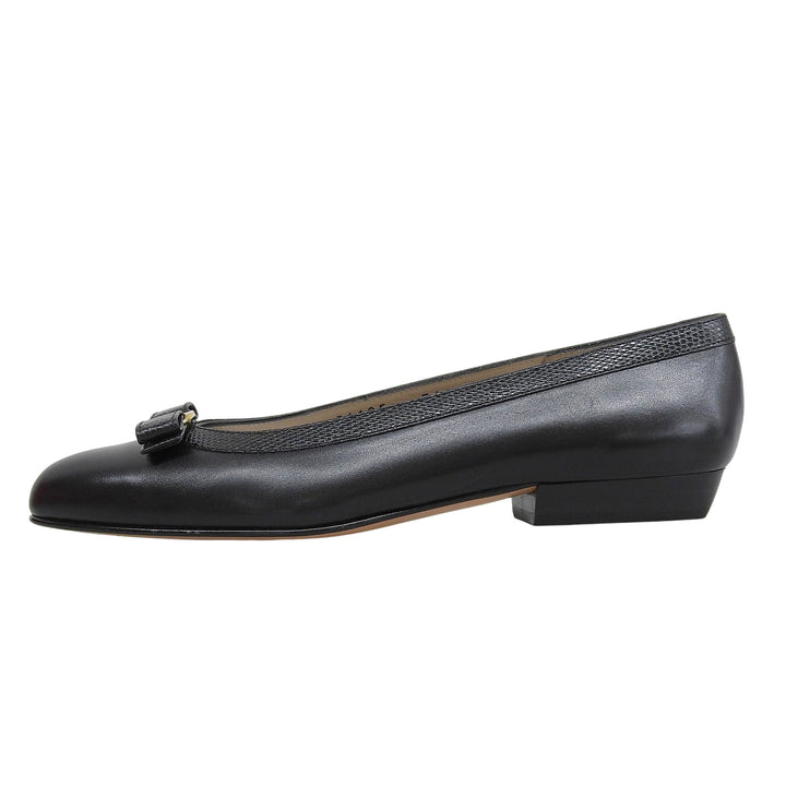 Excellent Salvatore Ferragamo pumps BABY black leather Women 5.5