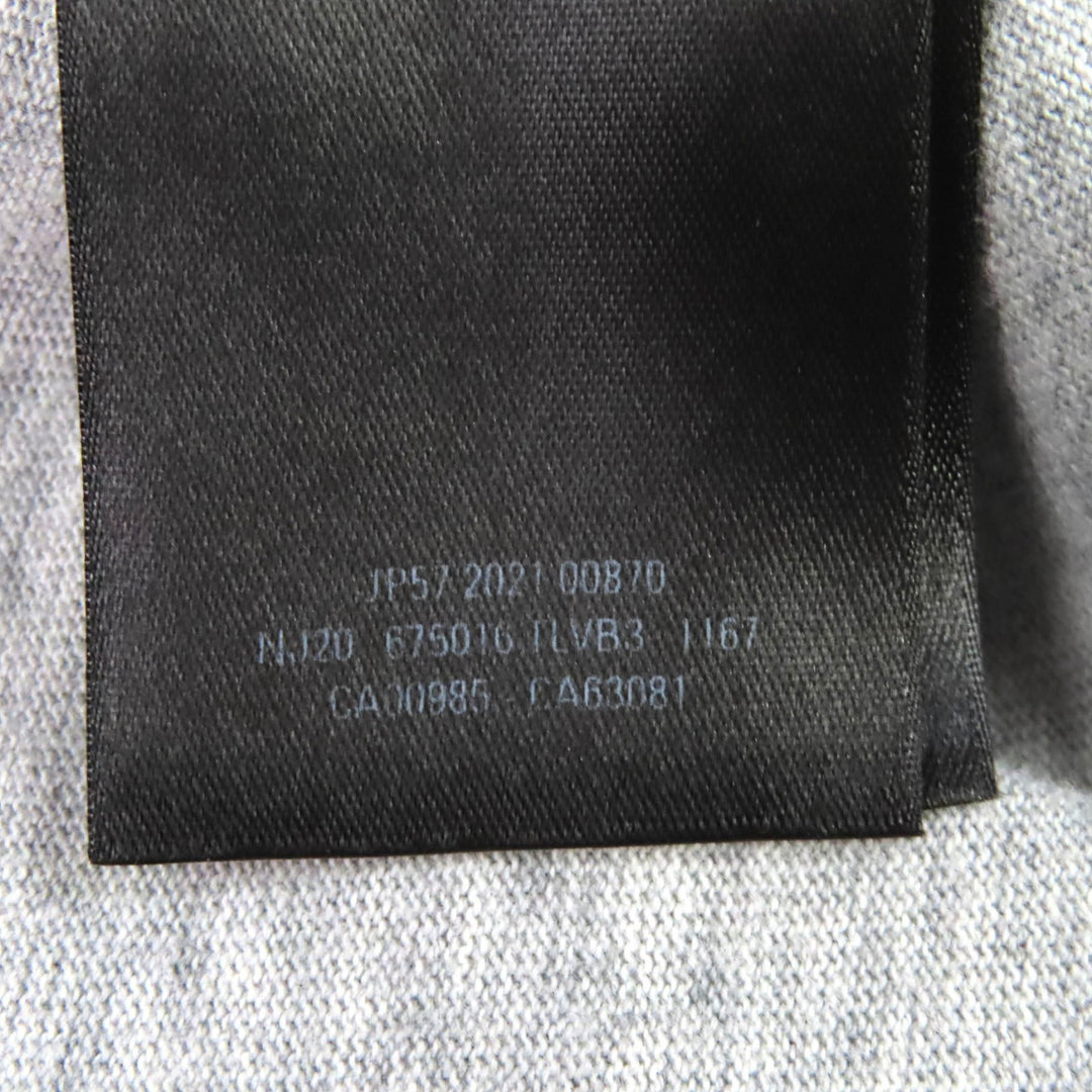 Excellent BALENCIAGA Short sleeve T-shirt Turn Logo Crew Neck gray 2 675016