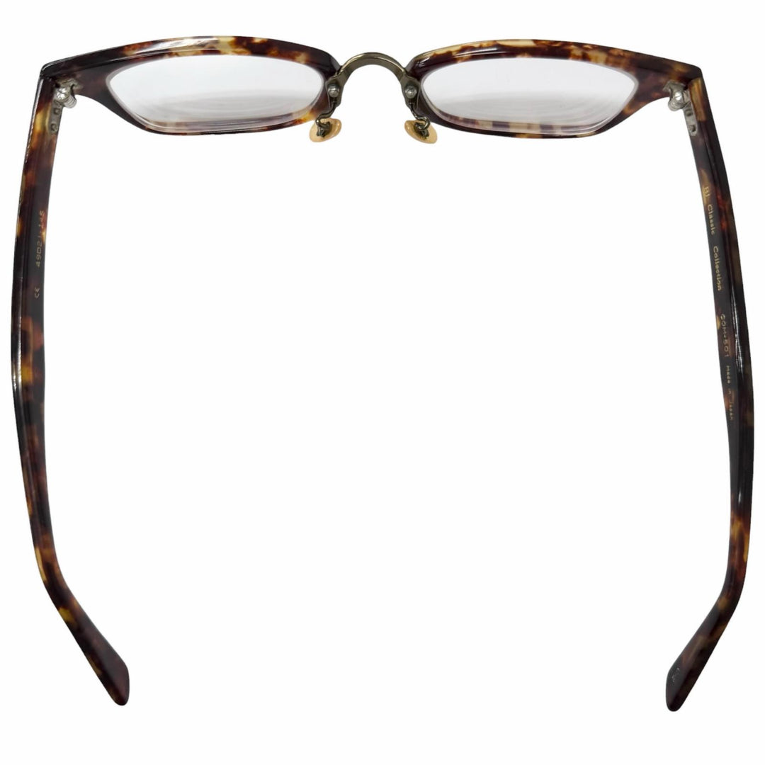 Very Good BJ CLASSIC COLLECTION Glasses Marble Pattern Clear brown