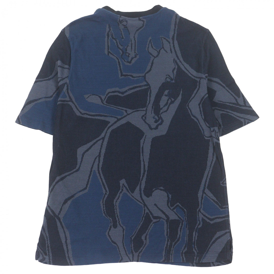 Excellent HERMES Short sleeve T-shirt Dance of Horses Light