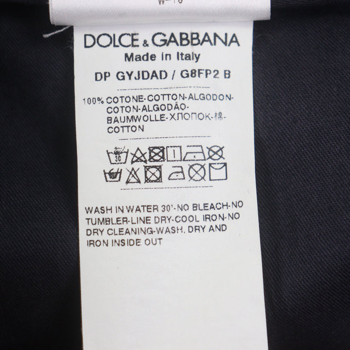 素晴らしい DOLCE&amp;GABBANA パンツ ブルーイエロー コットン メンズ 44