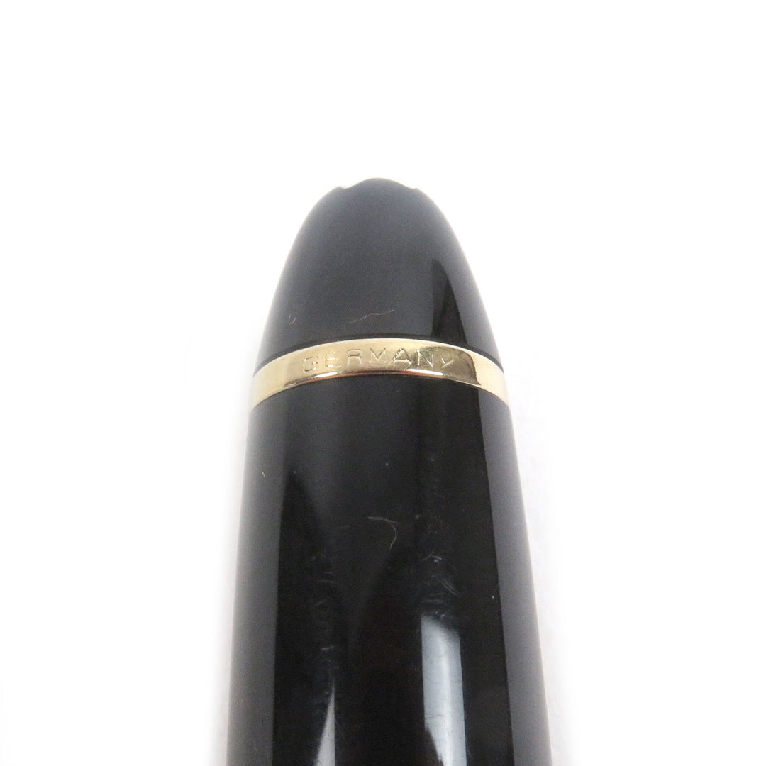 Great MONTBLANC fountain pen Meisterstück 146 Cap type Black gold 14K mens