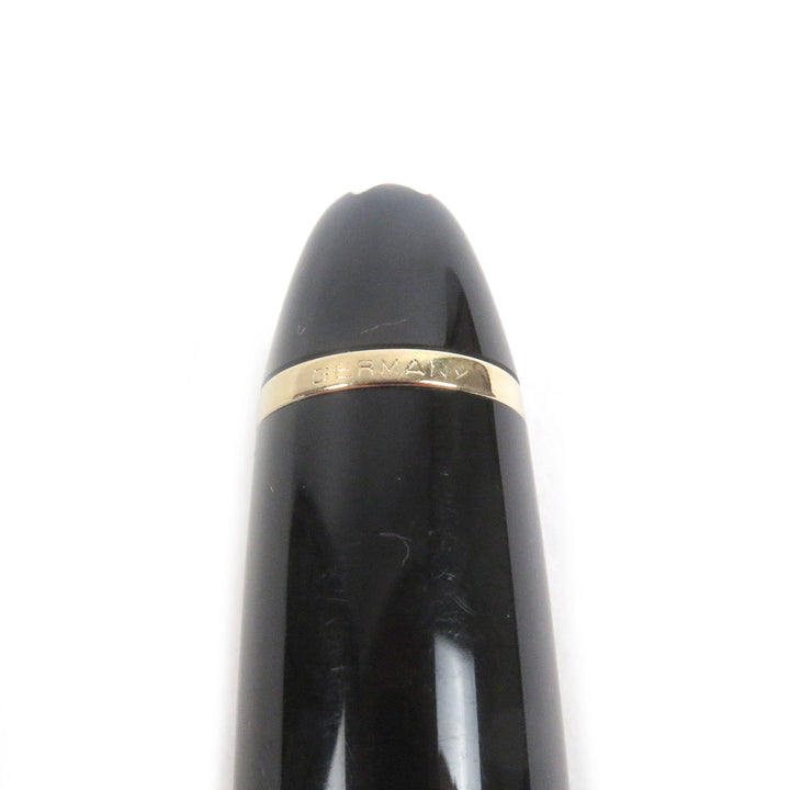 Great MONTBLANC fountain pen Meisterstück 146 Cap type Black gold 14K mens