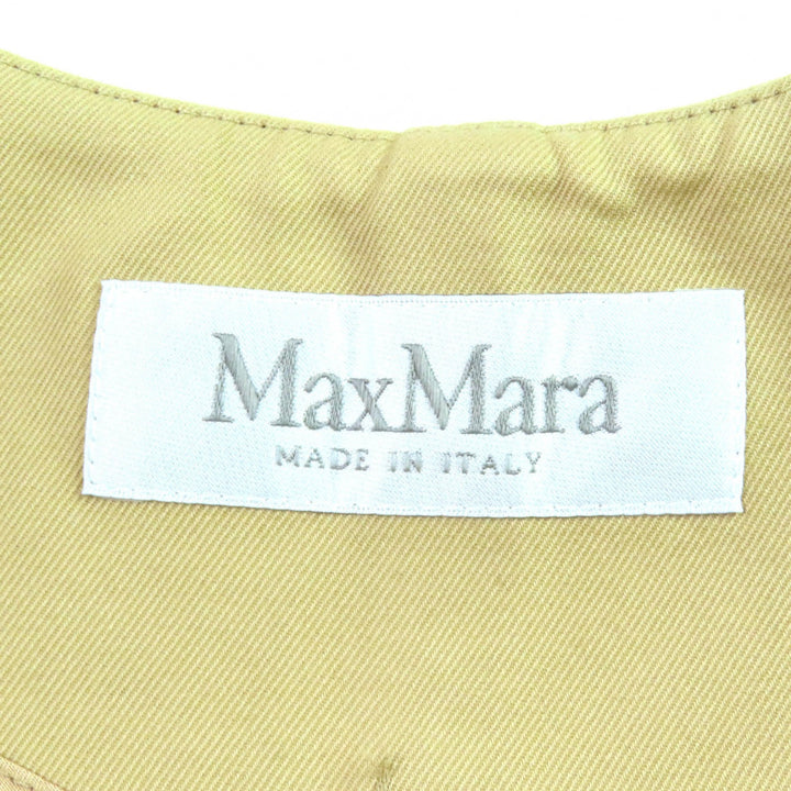 Excellent Max Mara poncho White tag logobutton collarless capecoat S 23473104366