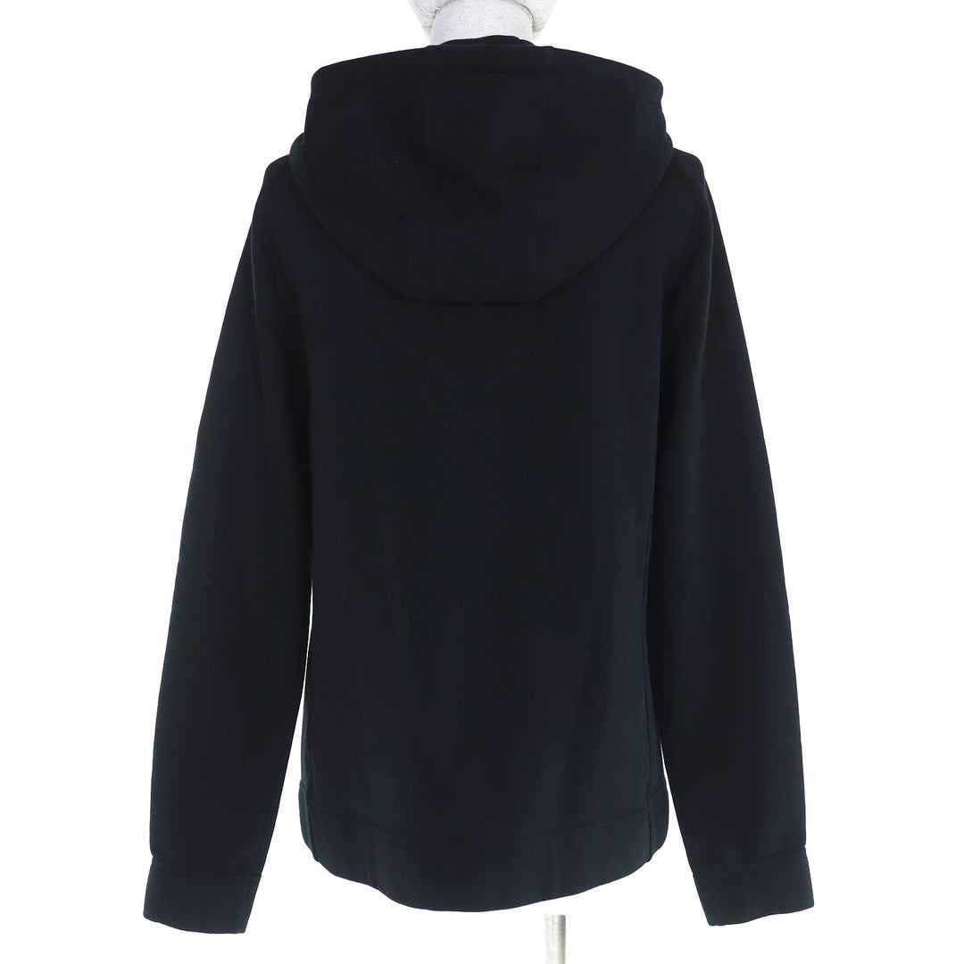 爱马仕 (HERMES) 精美连帽衫 Serie Button Half-Zip Pullover 黑色纯棉女款 S 码