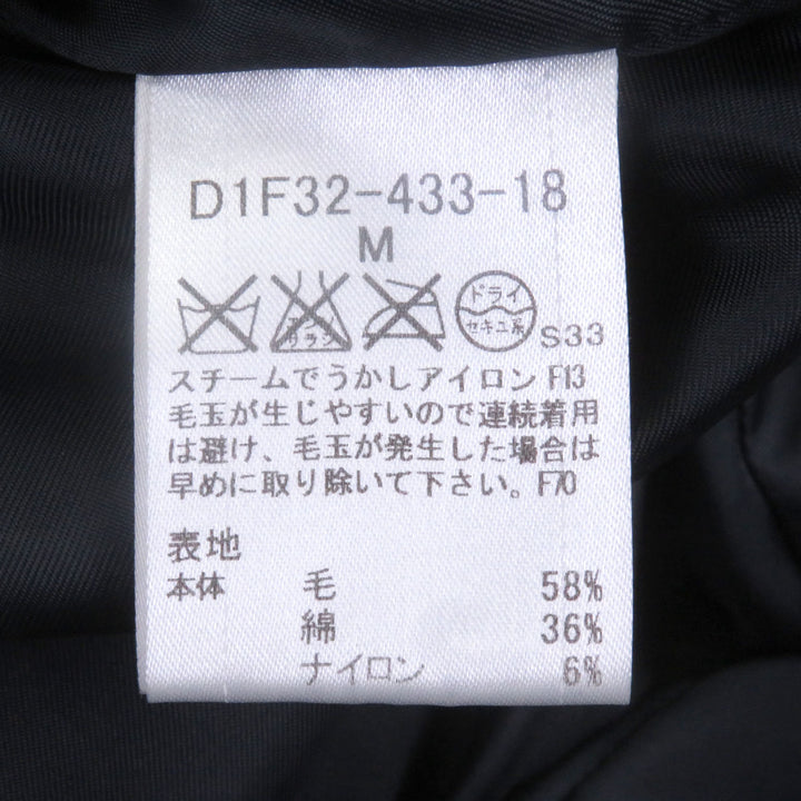 Excellent BURBERRY BLACK LABEL Down jacket Check Pattern Toggle Button