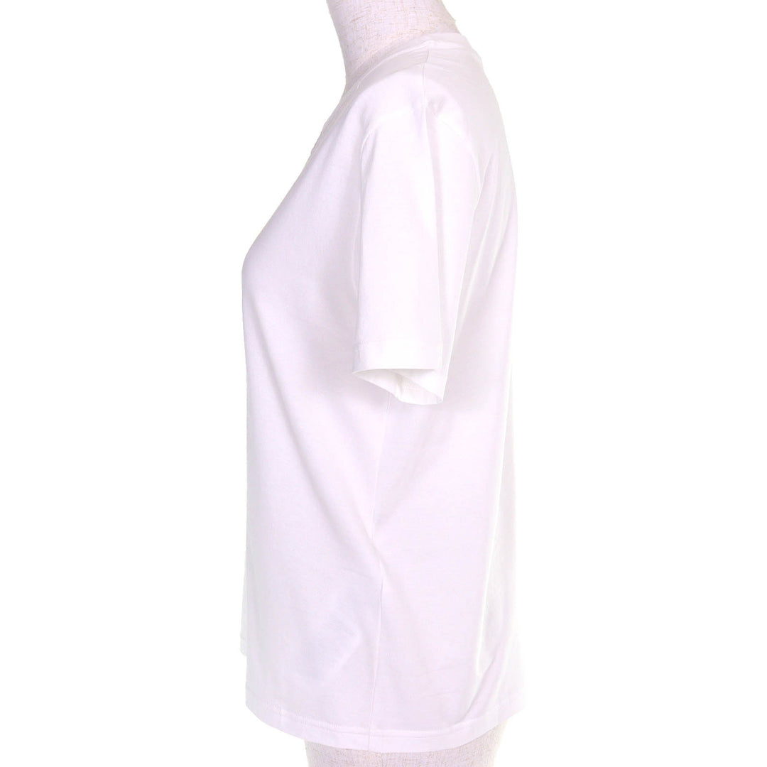 Excellent GUCCI Short sleeve shirt Logo embroidered cotton jersey white M 787299