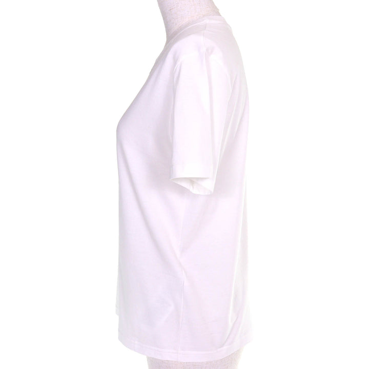Excellent GUCCI Short sleeve shirt Logo embroidered cotton jersey white M 787299