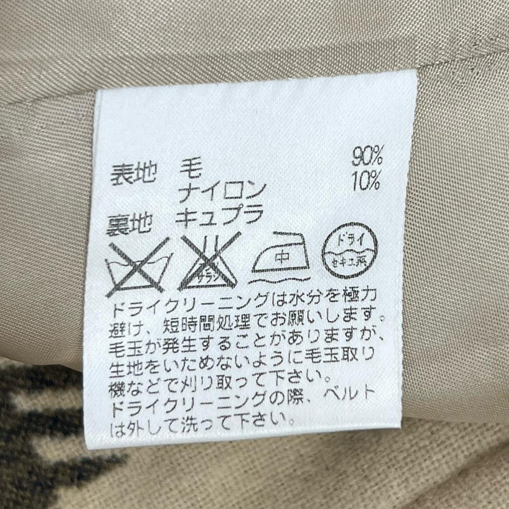 Excellent Aquascutum LONDON coat Check Pattern multicolor wool Women 9