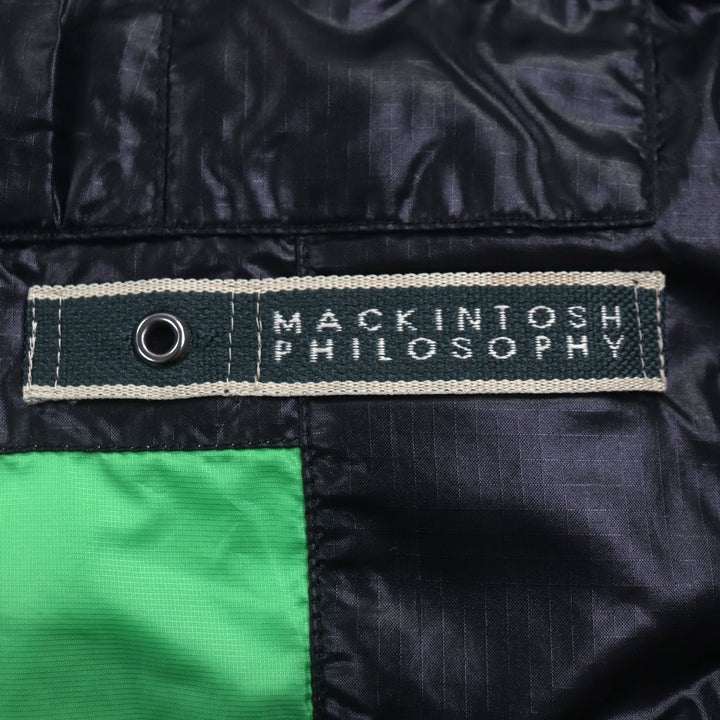 优质 MACKINTOSH PHILOSOPHY 连帽拉链黑色尼龙男款羽绒服 42