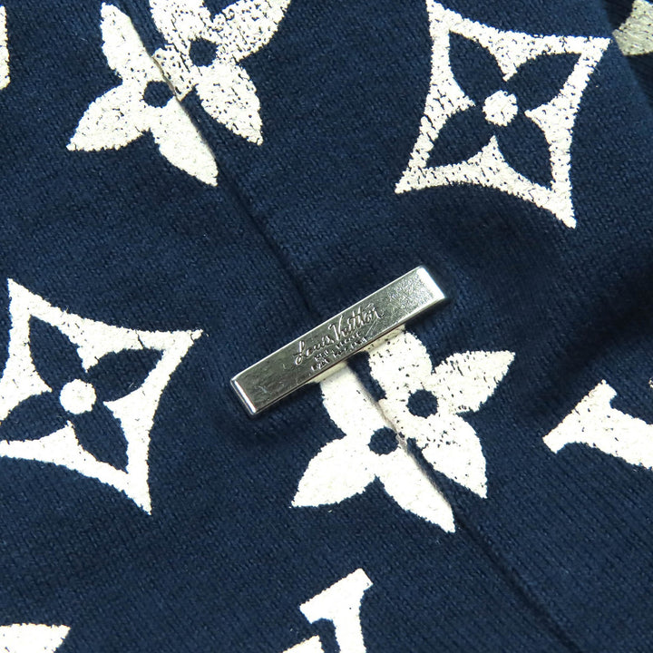 Great LOUIS VUITTON Short sleeve T-shirt Monogram Gradient Crew Neck Navy S