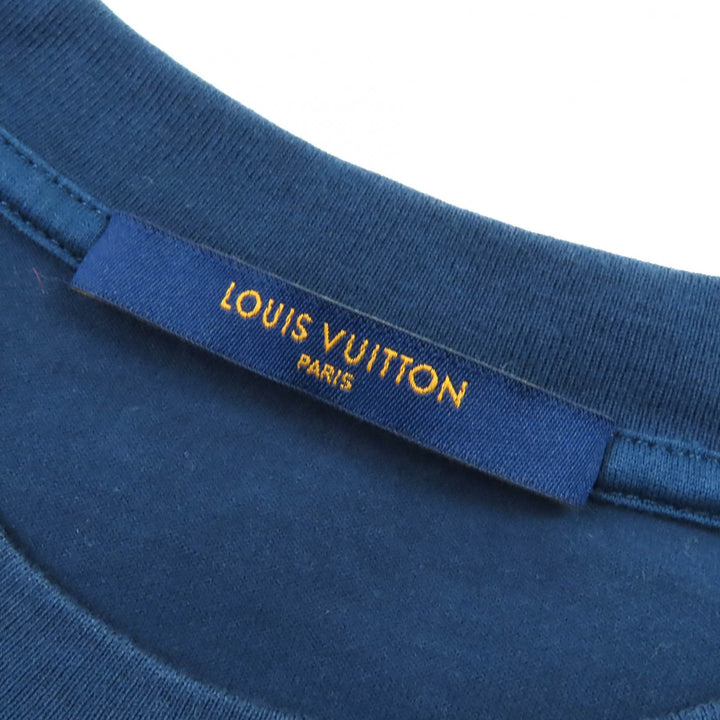 Great LOUIS VUITTON Short sleeve T-shirt Monogram Gradient Crew Neck Navy S