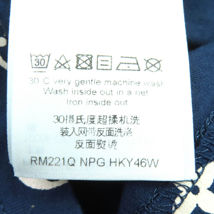 Great LOUIS VUITTON Short sleeve T-shirt Monogram Gradient Crew Neck Navy S
