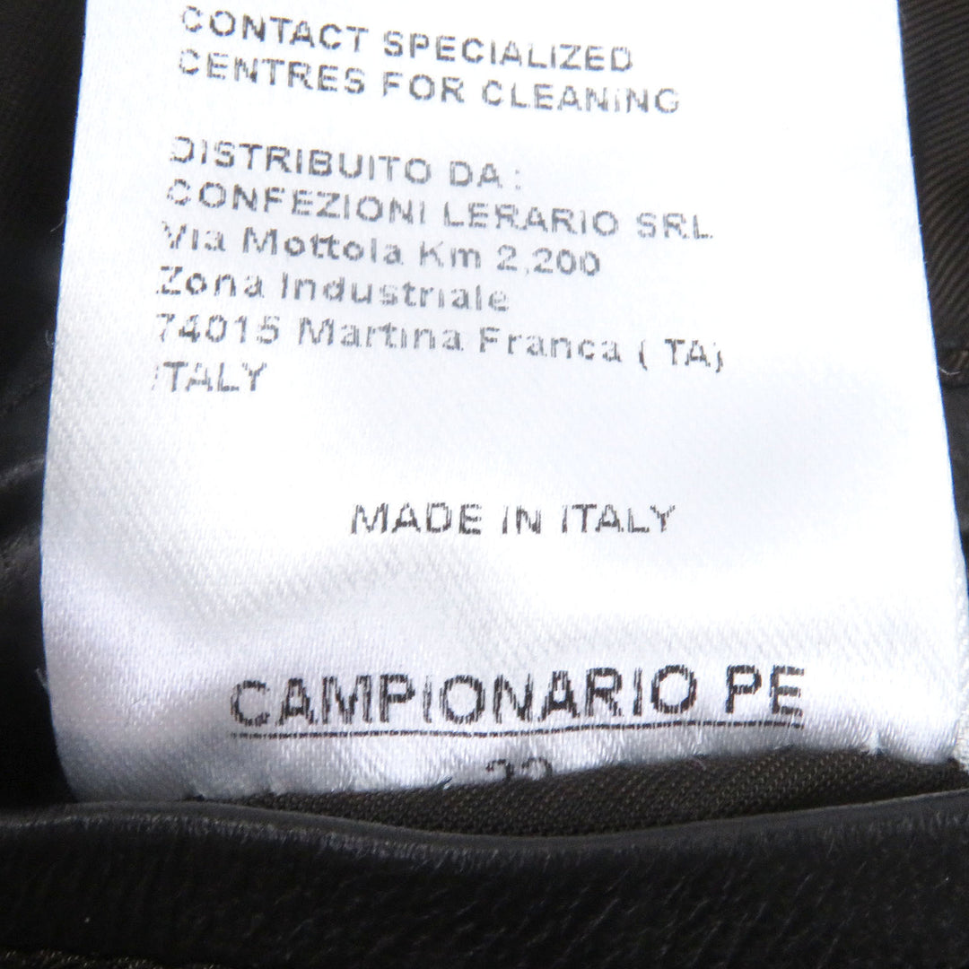 Excellent TAGLIATORE tailored jacket PIERL Boutonniere black Lamb leather