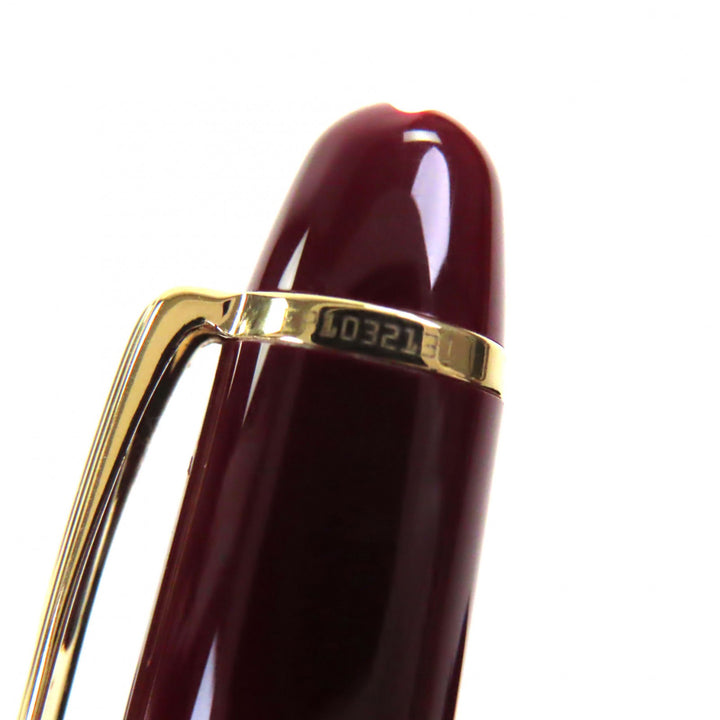 優良 モンブラン 万年筆 マイスターシュテュック クラシック 145 ボルドーゴールド 14K メンズ