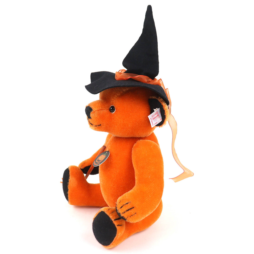Excellent Steiff Halloween Teddy Bear Pumpkin to 1500 in Japan Orange 678202