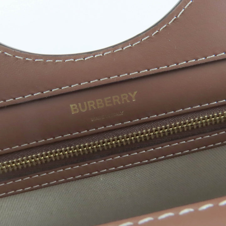 新品BURBERRYショルダーバッグミニポケットバッグ2wayコットンキャンバス＆レザー