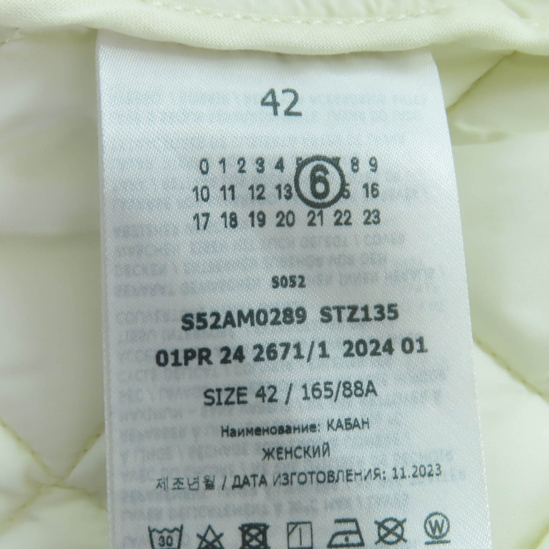 Pristine MM6 Maison Margiela Denim Jacket Quilted switching White 42 S54AM0289
