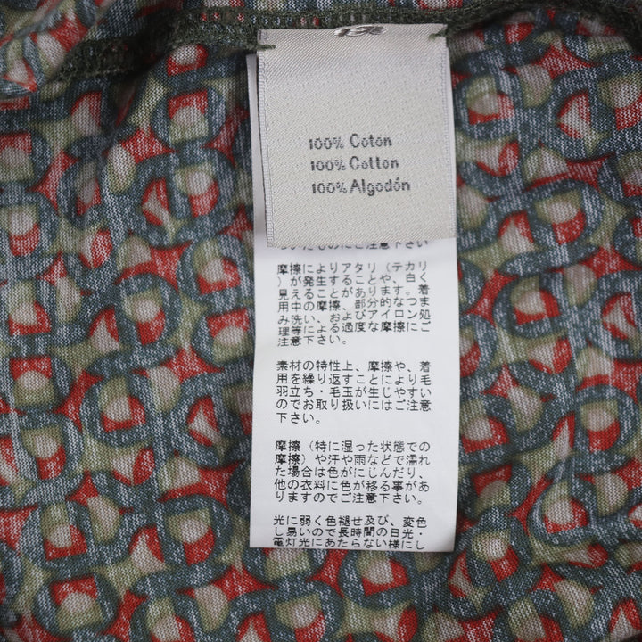 HERMES 半袖Tシャツ カーキ コットン メンズ M