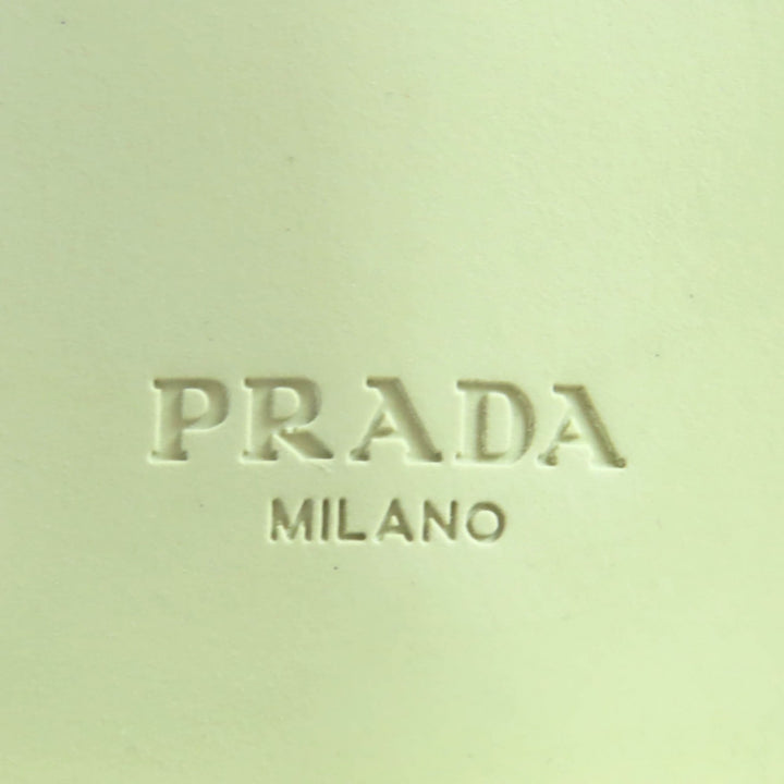 優れたPRADAショートブーツベージュレザーレディース37 1T782M