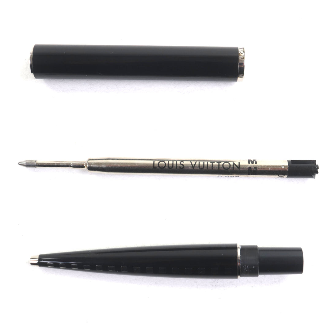 Very Good LOUIS VUITTON Ballpoint pen Jetligne Black Silver ー mens N79252