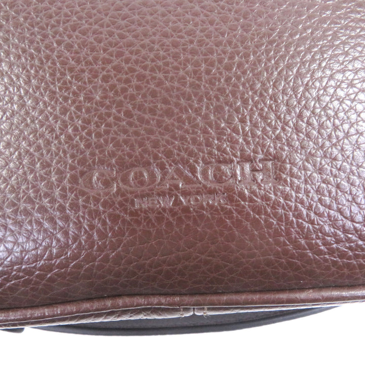 優れたCOACHショルダーバッグワーナークロススリングバッグリファインドペブルレザー
