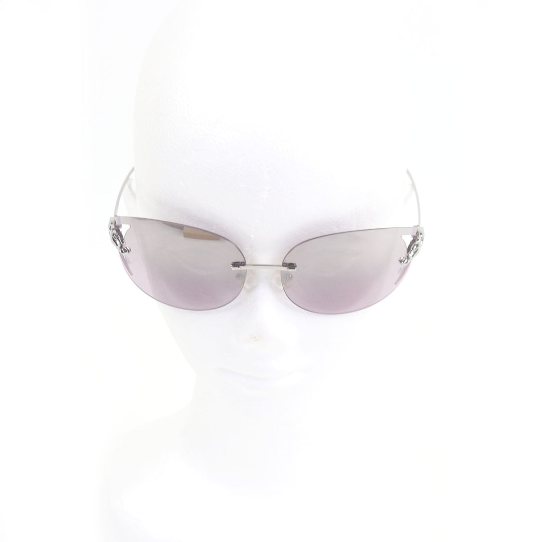 Great Cartier sunglasses PANTHERE de Cartier Two point Gunmetal Purple