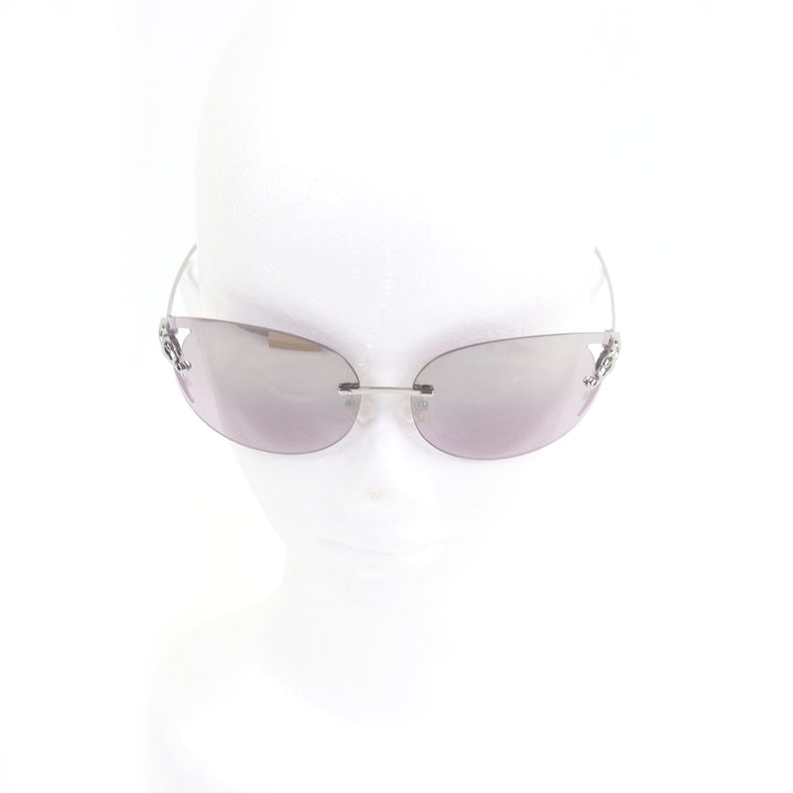 Great Cartier sunglasses PANTHERE de Cartier Two point Gunmetal Purple