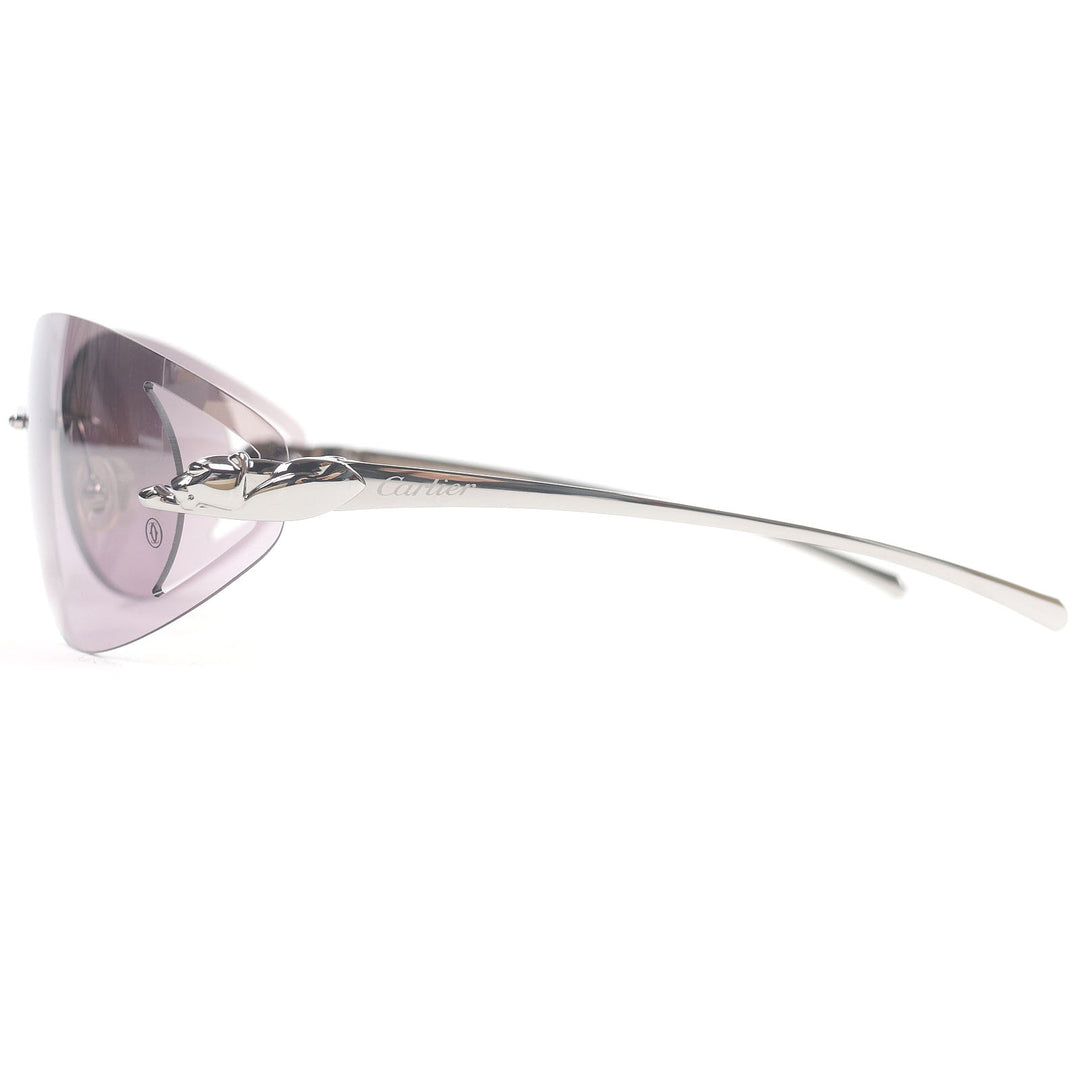 Great Cartier sunglasses PANTHERE de Cartier Two point Gunmetal Purple